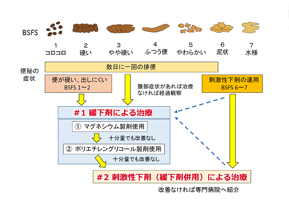 （BSFS）からみた治療方針フロー