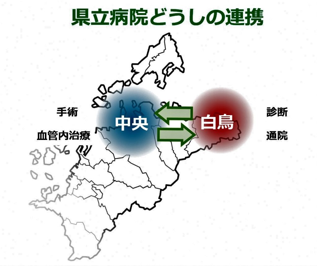 香川県東部の中核病院･県立白鳥病院との連携