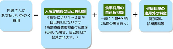 患者さんにお支払いいただく費用 図