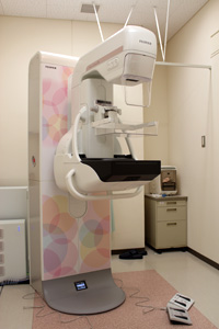 乳房X線撮影（マンモグラフィ）装置画像